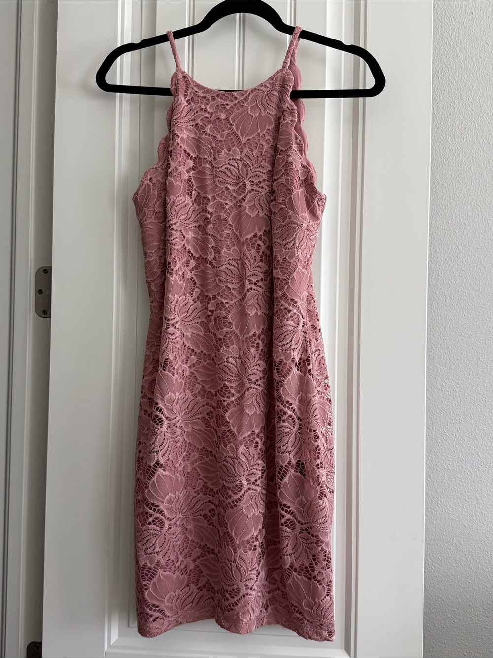 BCX Lace Dress with Spaghetti Straps